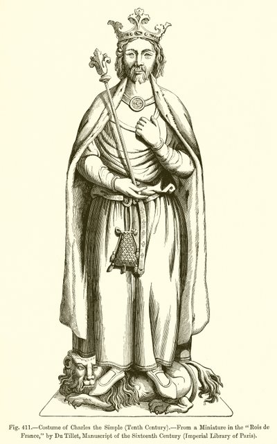 Costume de Charles le Simple - French School