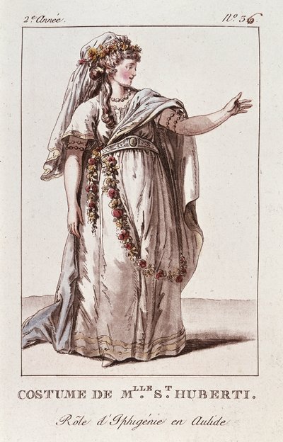 Costume de Miss Huberti pour le rôle d