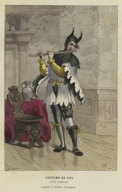 Costume de fou, 16ème siècle - French School