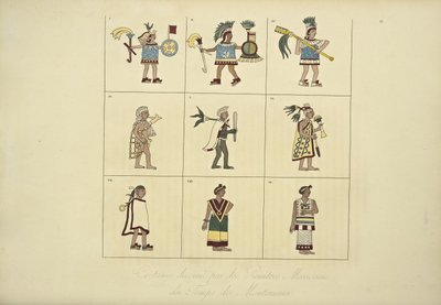 Costumes conçus par les peintres mexicains de l