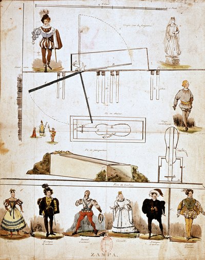 Costumes et décors pour l
