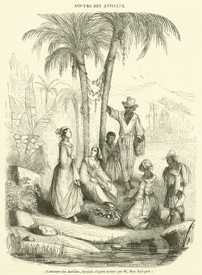 Costumes des Antilles - French School
