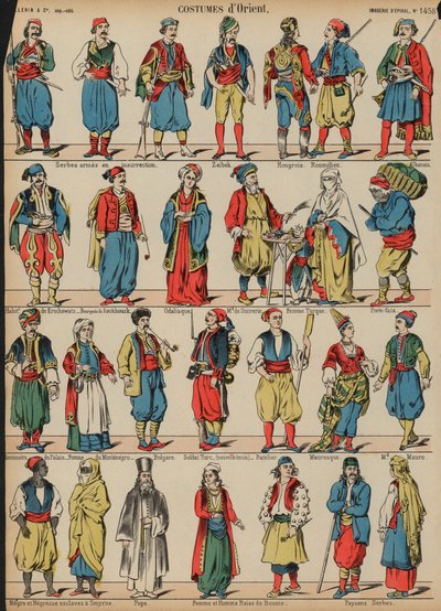 Costumes des Balkans - French School
