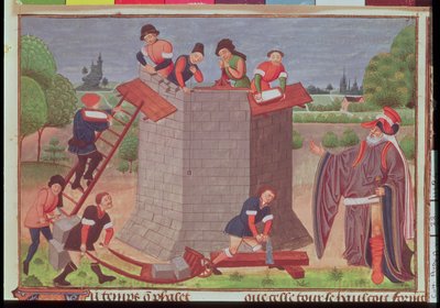 Construction de la tour de Babel, miniature de 