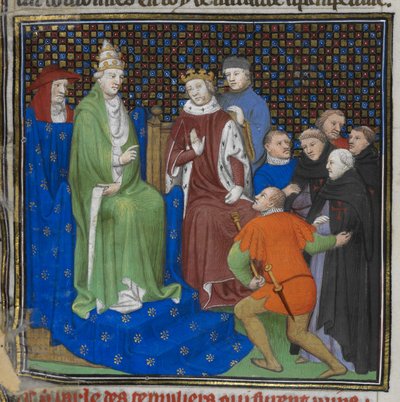 Les Templiers devant Philippe IV (1268-1314) et le pape Clément V (vers 1260-1320), des 