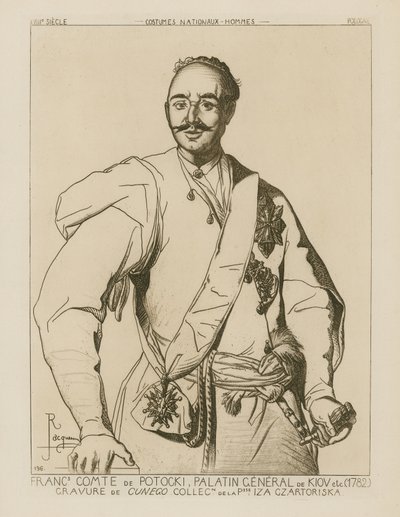 Comte Potocki, Palatin Général de Kiev (1782) - French School