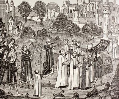 Le comte Renier portant le corps de Sainte Véronique à l