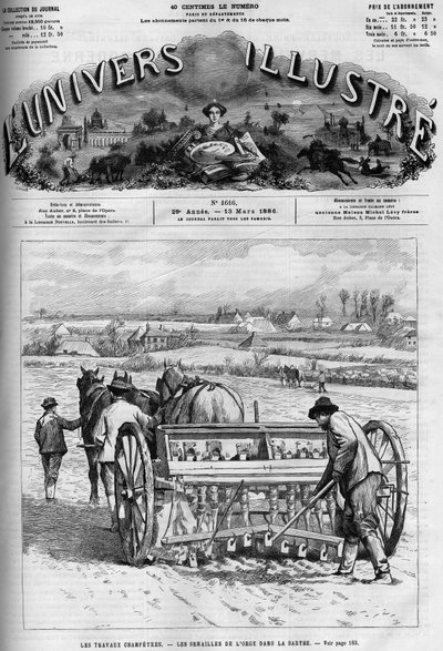 Travail de campagne : semer de l