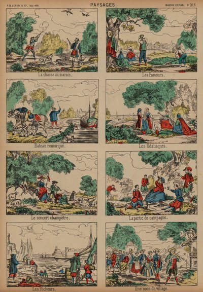 Scènes de campagne - French School