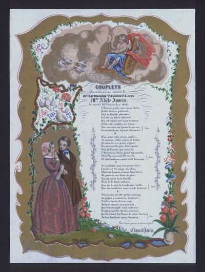 Couplets chantés au mariage d