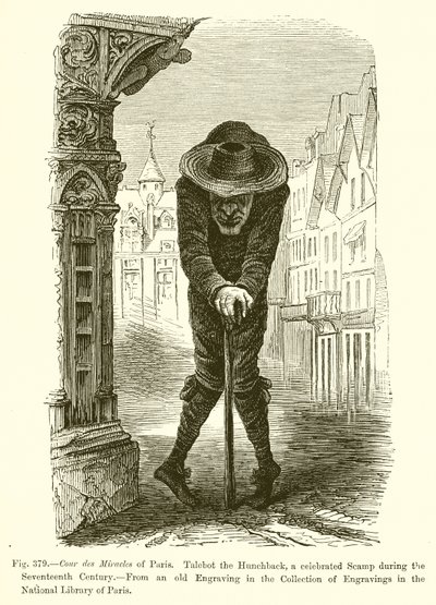 Cour des Miracles de Paris. Talebot le Bossu, un escroc célèbre du XVIIe siècle - French School