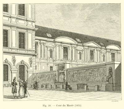 Cour du Musée, 1834 - French School