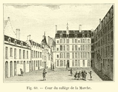Cour du collège de la Marche - French School