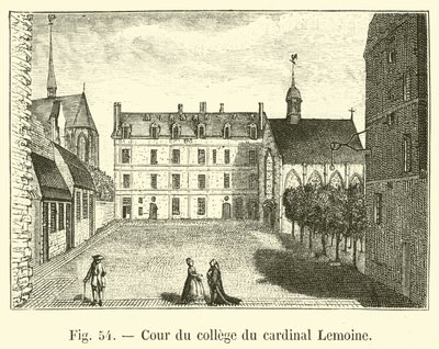 Cour du collège du cardinal Lemoine - French School