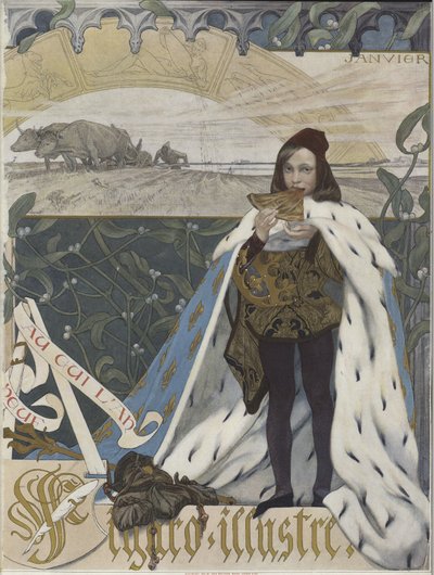 Couverture de Figaro Illustré, janvier 1898 - French School