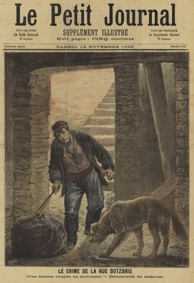 Couverture de Le Petit Journal, 12 novembre 1892 - French School