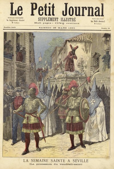 Couverture du Petit Journal, 28 mars 1891 - French School