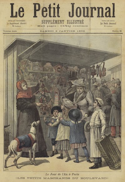 Couverture du Petit Journal, 2 janvier 1892 - French School