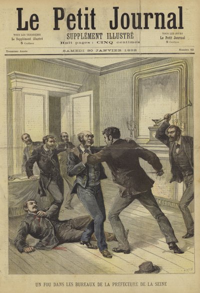 Couverture du Petit Journal, 30 janvier 1892 - French School
