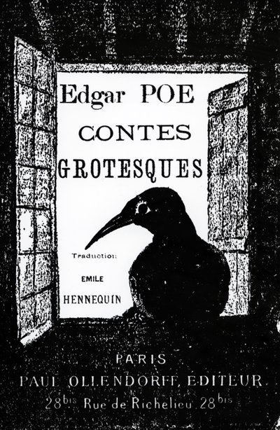 Couverture de Contes Grotesques par Edgar Allan Poe, publié en 1882 - French School