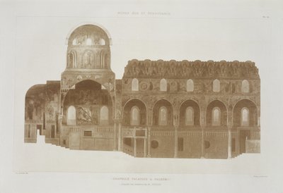 Coupe transversale de la chapelle palatine, Palerme, Sicile, de Fragments d