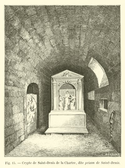 Crypte de Saint-Denis de la Chartre, dite prison de Saint-Denis - French School
