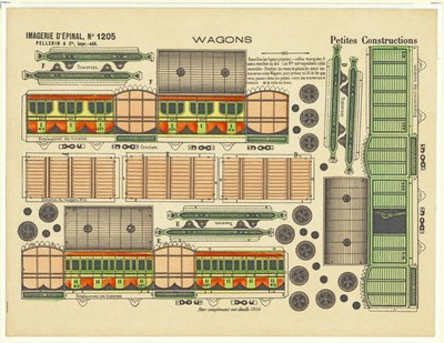 Dessins découpés pour wagons, c.1880 - French School
