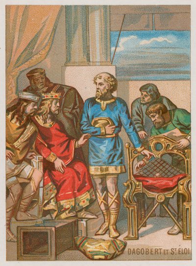 Dagobert conseillé par Éloi - French School
