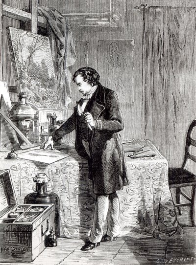 Daguerre découvre la sensibilité à la lumière de l