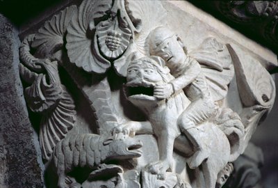 David tuant le lion (détail d