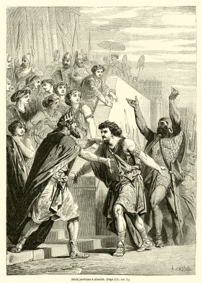 David pardonne à Absalon - French School