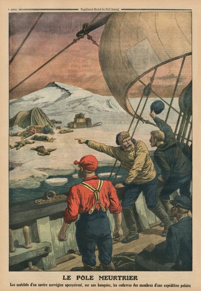 Pôle mortel, illustration de couverture arrière de 