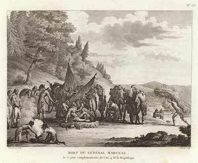 Mort du général François Séverin Marceau-Desgraviers - French School