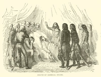 Mort du général Hoche (gravure) - French School