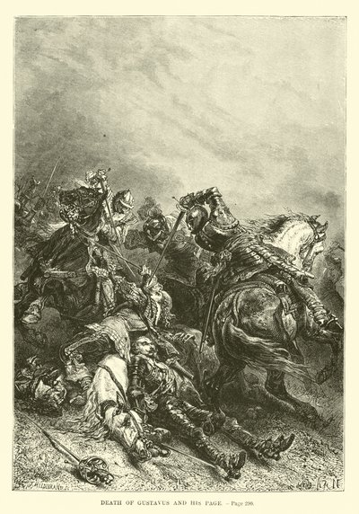 Mort de Gustave et de son page - French School