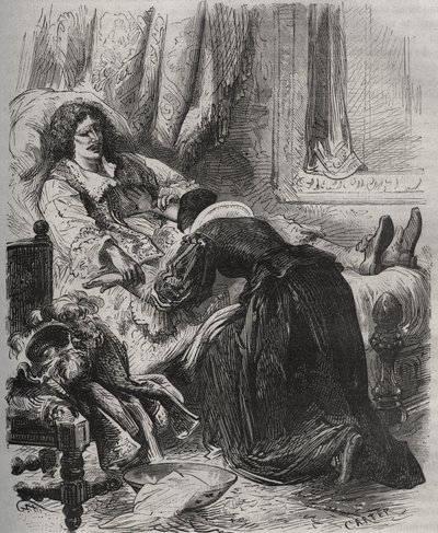 Mort de Jean-Baptiste Poquelin, dit Molière, le 17 février - French School