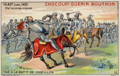Mort de John Talbot à la bataille de Castillon - French School