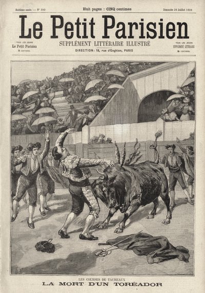 Mort du torero espagnol El Tito, Perpignan, France - French School