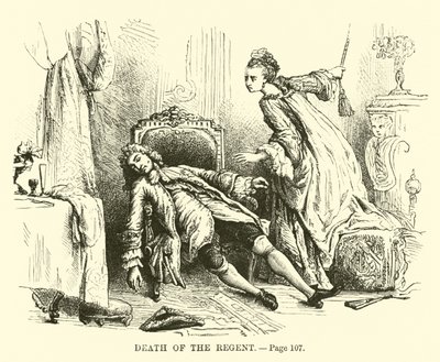Mort du Régent - French School