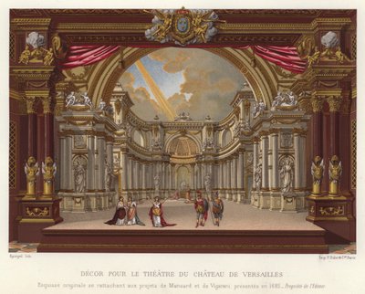 Décor pour le Théâtre du Château de Versailles - French School