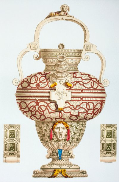 Bouteille à boire décorée appartenant à Henri II de France, 1873 - French School