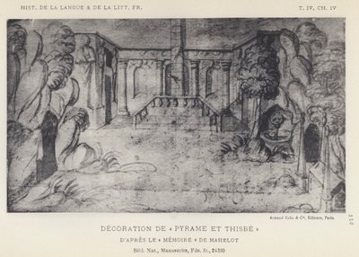 Décoration de Pyrame et Thisbé - French School