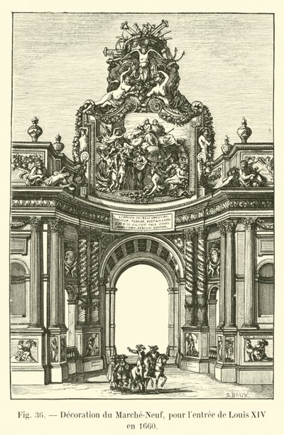Décoration du Marché-Neuf, pour l