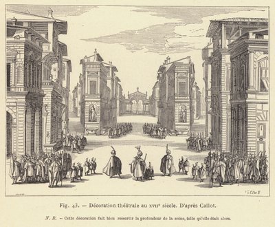 Décoration théâtrale au XVIIe siècle - French School