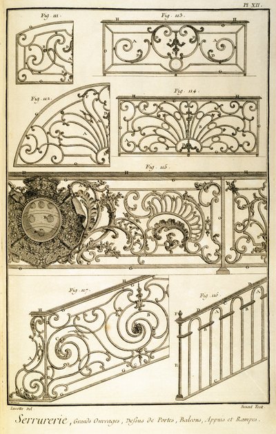 Ferronnerie décorative, de l