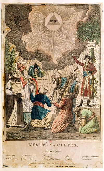Décret instituant la liberté de culte, novembre 1799 - French School