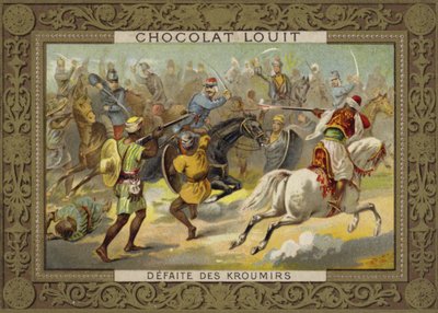 Défaite des Kroumirs par les Français, Tunisie, 1881 - French School
