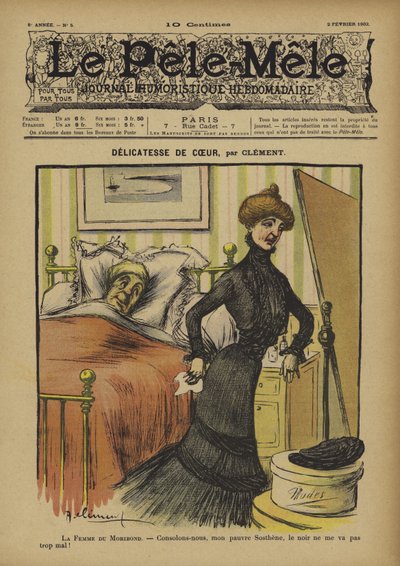 Délicatesse de cœur. Illustration pour Le Pêle-Mêle - French School