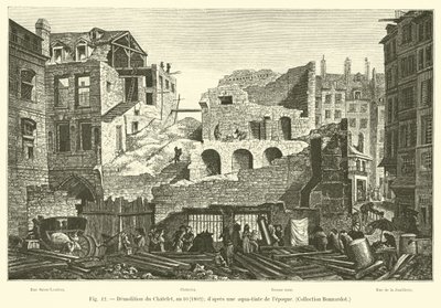 Démolition du Châtelet, an 10, 1802; d