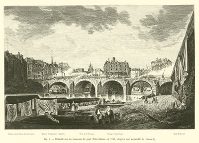 Démolitions des maisons du pont Notre-Dame en 1786, d